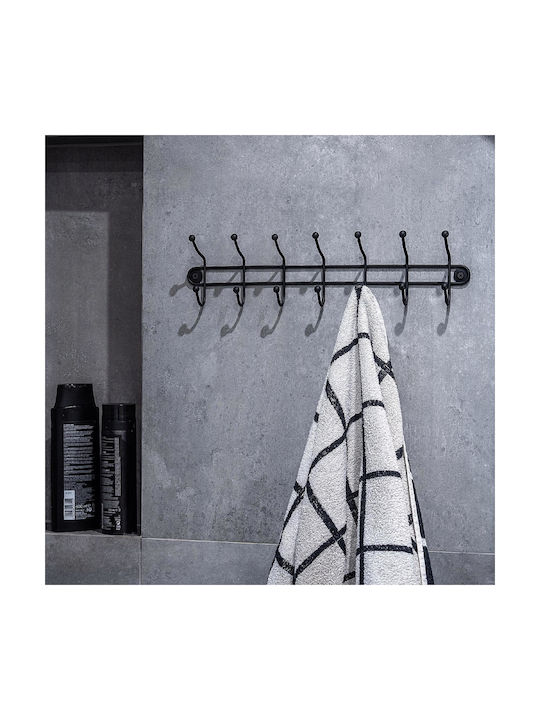 Kadax Wall-mounted Clothes Hanger Holder 3+7 Hooks