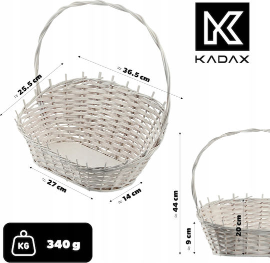 Kadax Weißer Mittlerer Weiden-Geschenkkorb