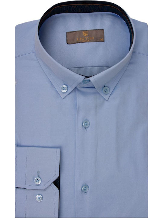 Lexton Cotton Shirt Light Blue