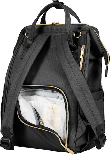 Kikka Boo Diaper Bag Siena Black & Gold