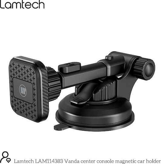 Lamtech Βάση Κινητού Αυτοκινήτου 6.5" με Μαγνήτη Μαύρη