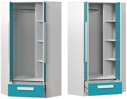 Akron J103 Δίφυλλη Ντουλάπα Γωνιακή 87x87x191cm Akron J103 Δίφυλλη Ντουλάπα Γωνιακή 87x87x191cm