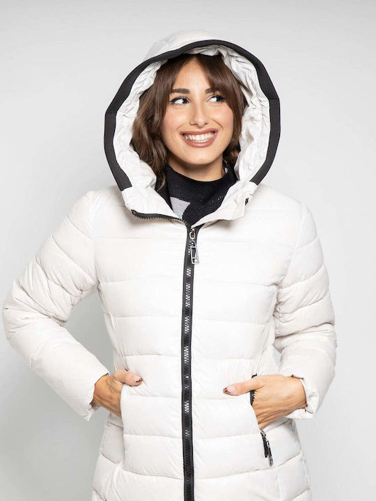 Lungă Jachetă de femei Puffer Graphite