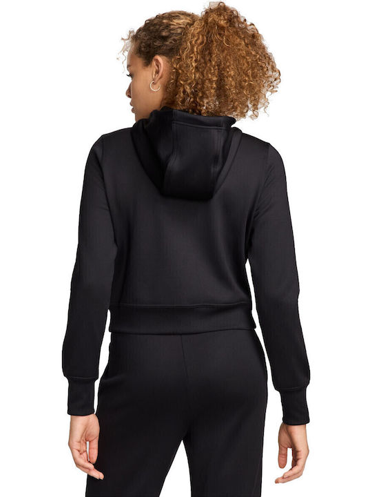 Thermafit One Γυναικεία Ζακέτα Φούτερ με Κουκούλα Black
