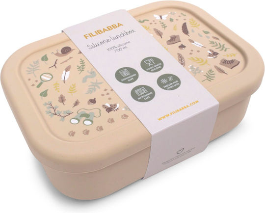 Filibabba Little Wonders Recipient pentru copii din silicon 0.7lt Bej