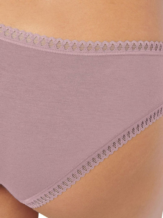 H Hipster Βαμβακερά Women's Boxer 3Pack with Lace Mocha