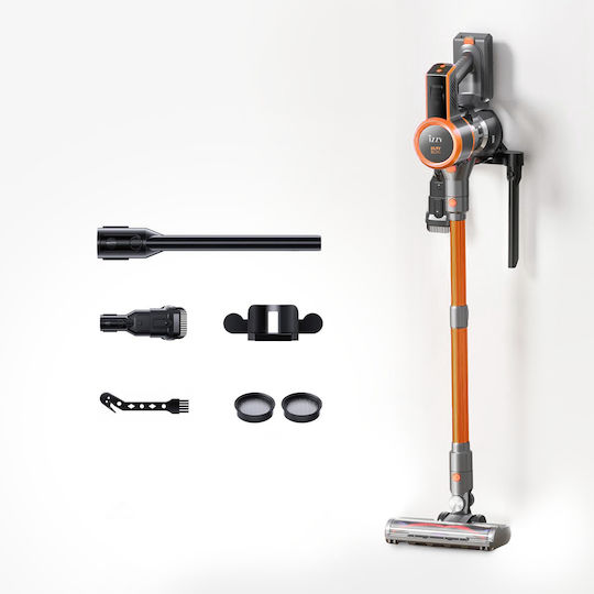 Izzy IZ-4007 Επαναφορτιζόμενη Σκούπα 2 σε 1 Stick & Χειρός 25.9V Πορτοκαλί