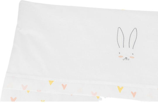 Queen Mother Cradle Set Rabbits In Love White 5 Pieces