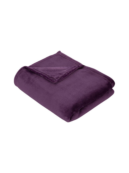 Atmosphera Blanket Fleece Sofa 130x180cm Purple 156047Z