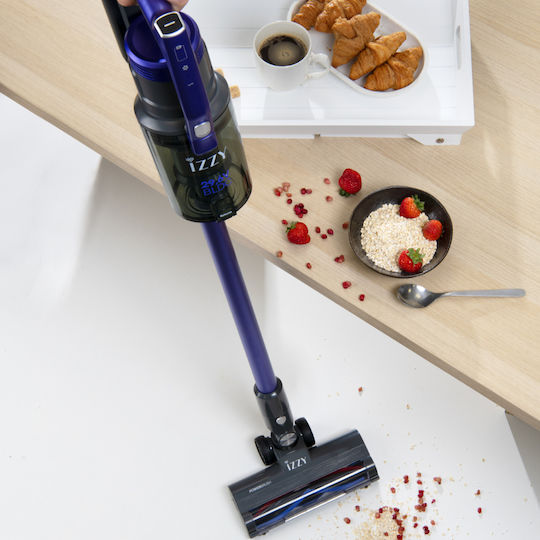 Izzy IZ-4008 Επαναφορτιζόμενη Σκούπα 2 σε 1 Stick & Χειρός 29.6V Μωβ
