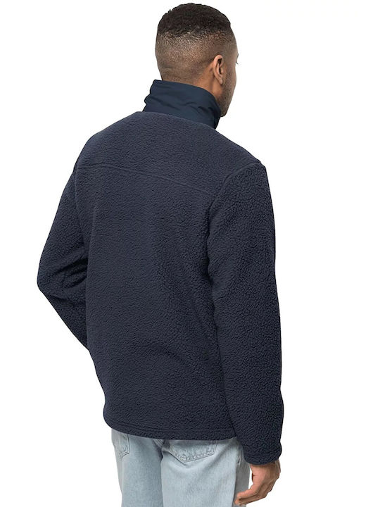 Jack Wolfskin Men's Fleece Cardigan Navy Blue