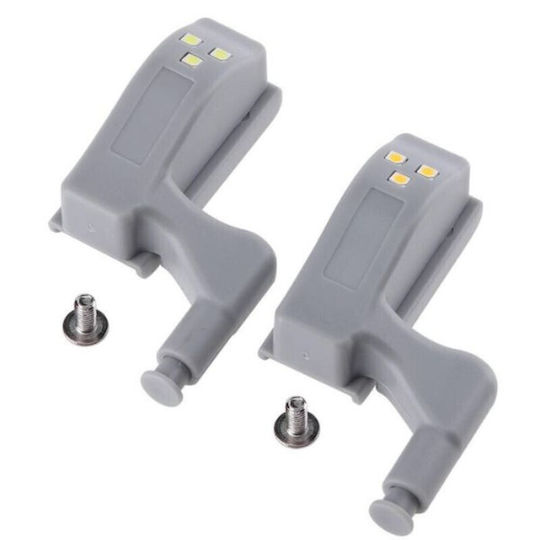 Set 35 Möbelschlösser LED-Beleuchtung Grau 7,5 x 4 x 2 cm
