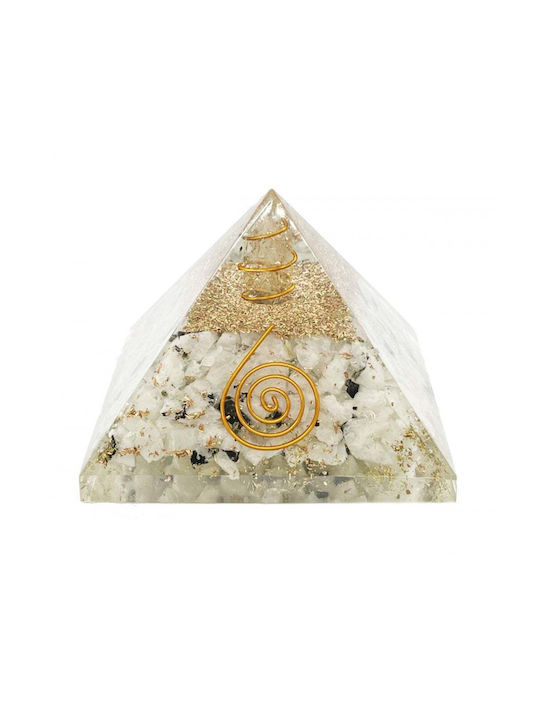 Πυραμίδα Οργονίτη Moonstone Healing Crystals Λίθους Φεγγαρόπετρας 7,5cm