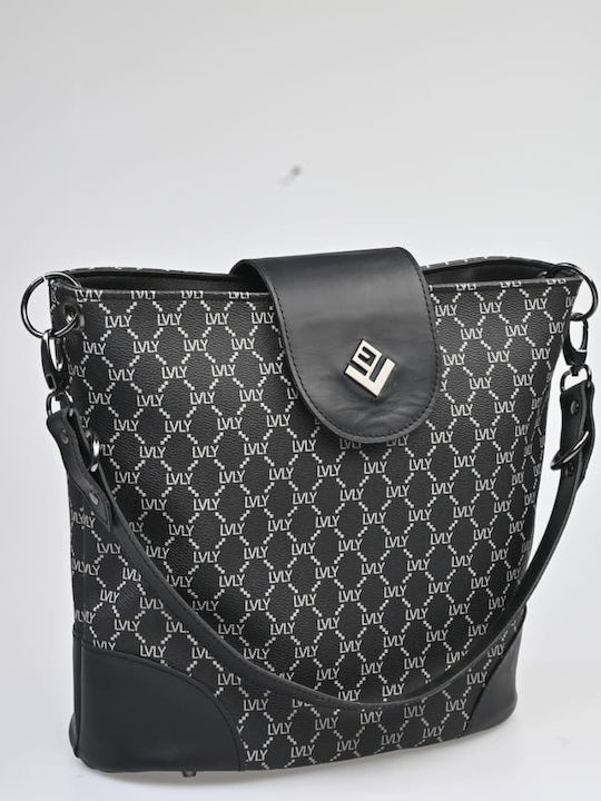 Lovely Handmade Mosaic Women's Bag Shoulder Black