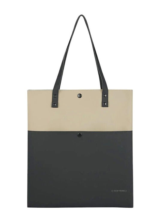 Geantă de damă Shopper De umăr Neagră