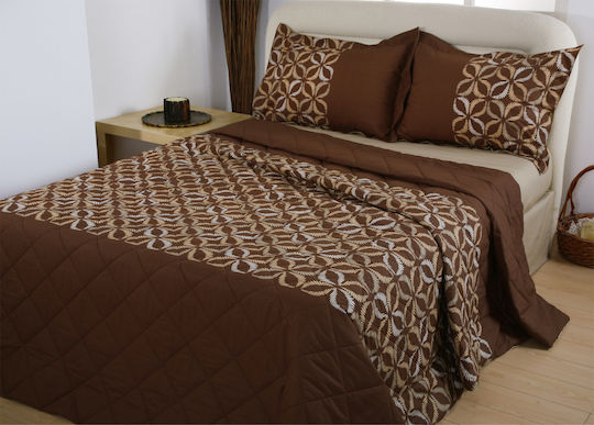 Carven Комплект Плик за Завивка Единичен с Калъфка 160x240 Шоколад