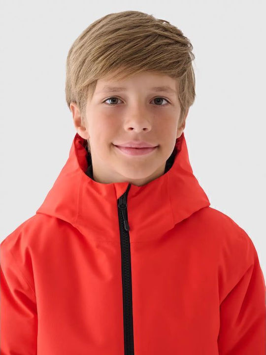 Kids' Sports Jacket with Hood Red