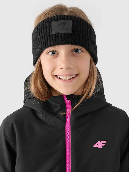 Kinder Sportjacke Winddicht mit Kapuze Schwarz