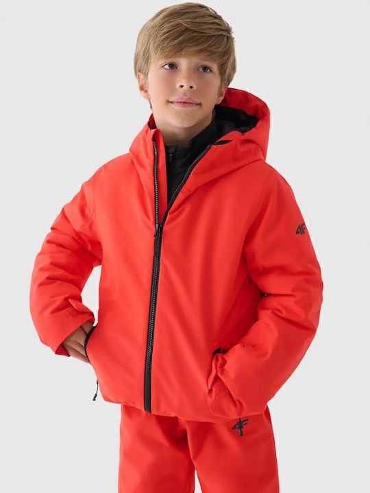 Kids' Sports Jacket with Hood Red