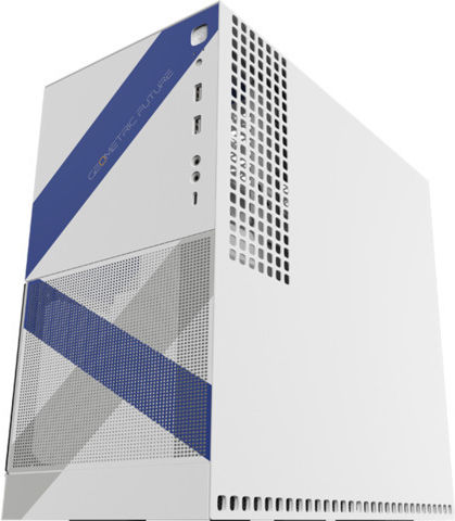 Geometric Future M4 Gaming Midi-Turm Computergehäuse mit Seitenfenster Lancelot Weiß
