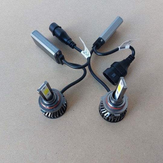 Set de 2 becuri LED HB4 9006 100W COB 12000lm 6000K Lumină Alb Rece