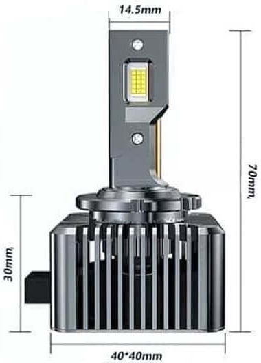 Set de 2 LED-uri D1s Bgr10 Canbus Conversie Xenon 6500k 10000lm
