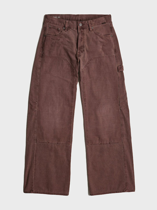 Γυναικείο Jean Παντελόνι σε Loose Εφαρμογή Light Bordeaux