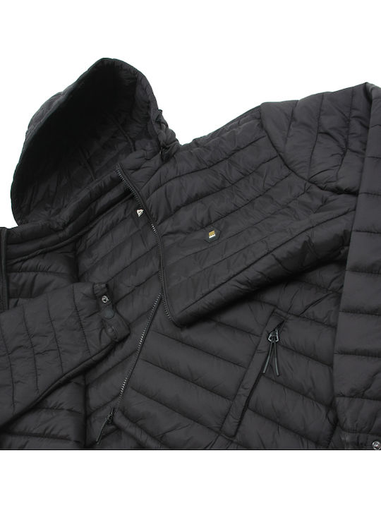 Winter Jacket Puffer Windproof Black