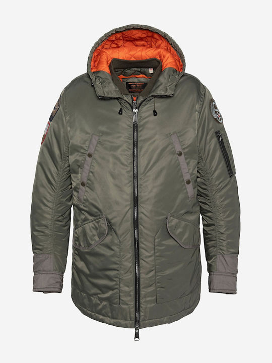 Schott NYC Jacket Parka Haki