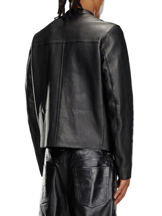 Diesel Leather Jacket BLACK A14214-0BNDG-9XX | Skroutz.mt