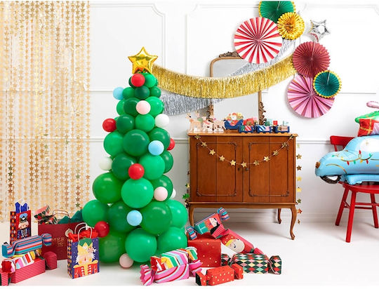 PartyDeco Christmas Decorative Rosettes Hanging Ornament for Party 3 Pieces 43cm