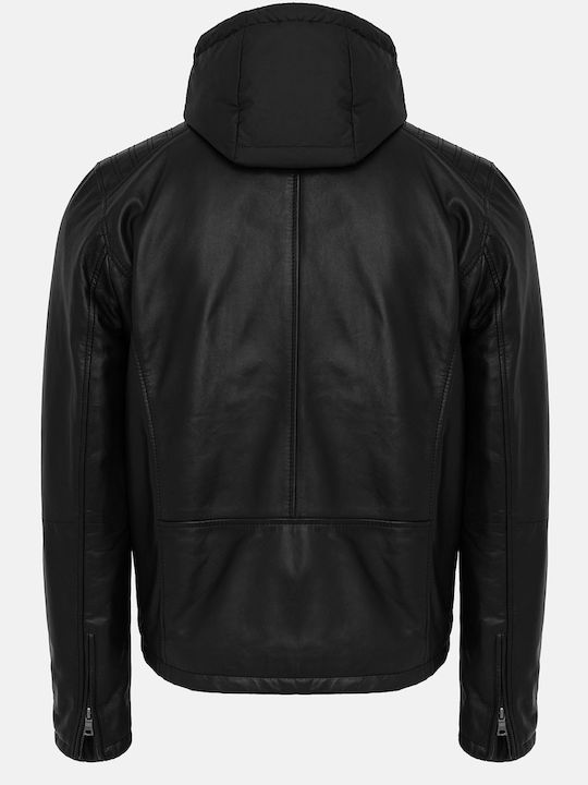 Δερμάτινο Μπουφάν Black