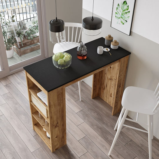 Brockley Μπαρ Πεύκο/μαύρο 120x51.6x101.8εκ. Brockley Μπαρ Πεύκο/μαύρο 120x51.6x101.8εκ.