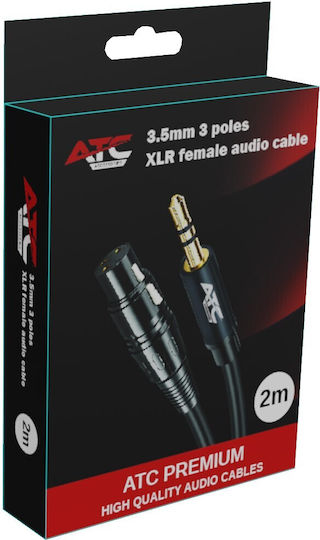 ATC Cable XLR female - 3.5mm male Χρυσό 2m 02.008.0139
