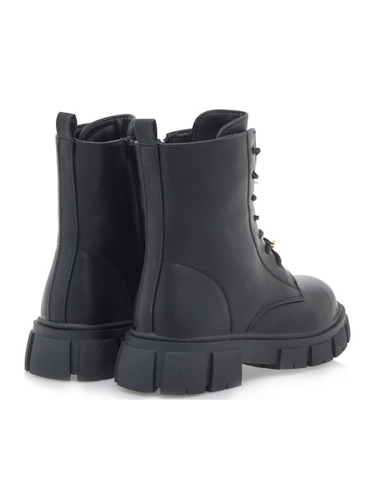 Kinderstiefel mit Reißverschluss Schwarz