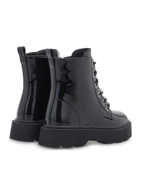Kids Boots with Zipper Black