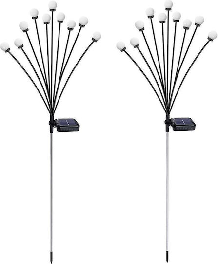 Solar-Gartenlampe 8 LED Glühwürmchen-Effekt IP44 3000K Warmweißes Licht