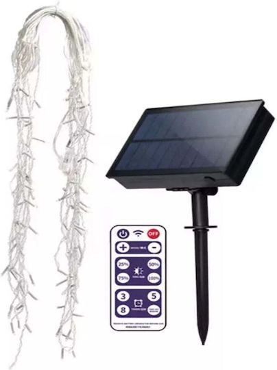 Instalare Lumină Solară Alb Cald-rece Multicolor 320 Leds Telecomandă 12m