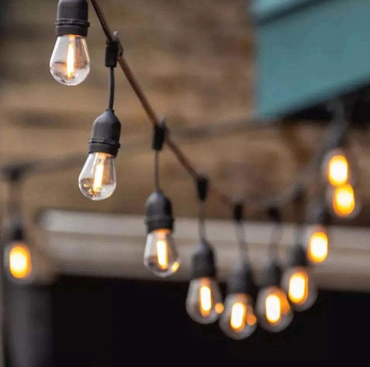 Ghirlande Luminoase Solare 25m/30m 25/30 Becuri Alb Cald Telecomandă