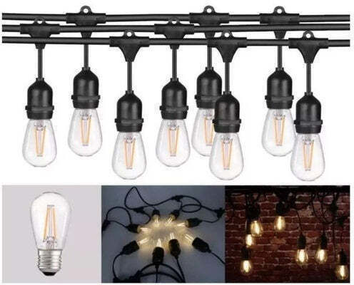 Ghirlande Luminoase Solare 25m/30m 25/30 Becuri Alb Cald Telecomandă