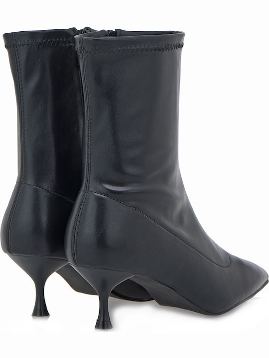 Women's Ankle Boots with Medium Heel Black