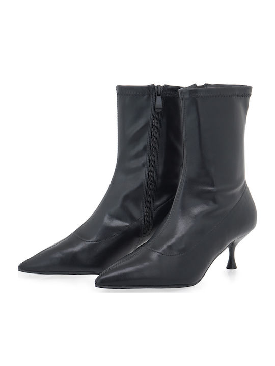 Women's Ankle Boots with Medium Heel Black