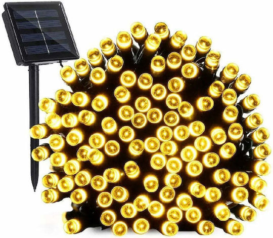 Instalație de Lumină Solară 100 300 450 600 Leduri Ip65 Alb Cald Rece Multicolor Lumină 10 30 45 60m