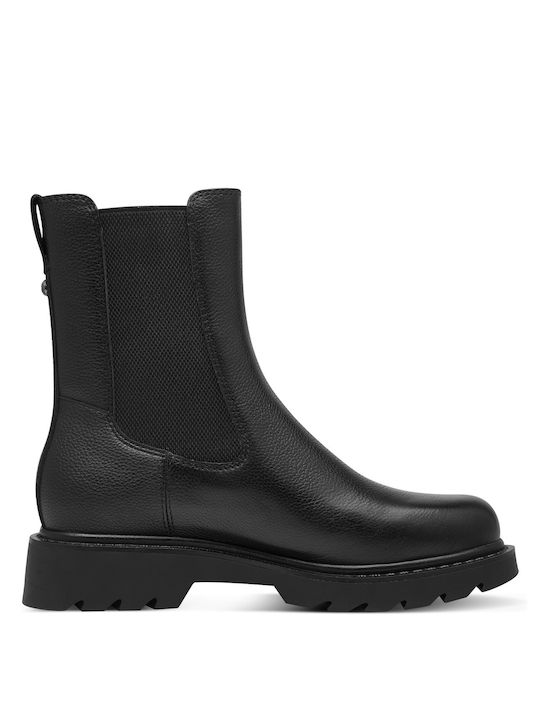 Tamaris Leather Women's Chelsea Boots Black