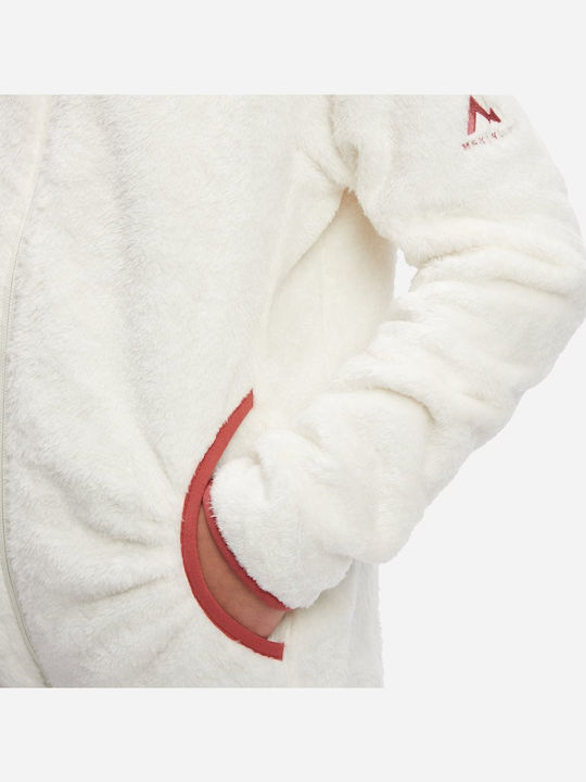 Kinderstrickjacke Fleece Weiß Maya Ii
