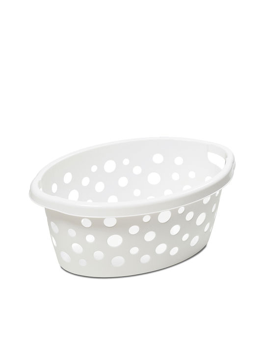 DEA home Dea Home Wäschekorb Kunststoff 25lt 59x39x24cm Weiß DEA home Dea Home Wäschekorb Kunststoff 25lt 59x39x24cm Weiß
