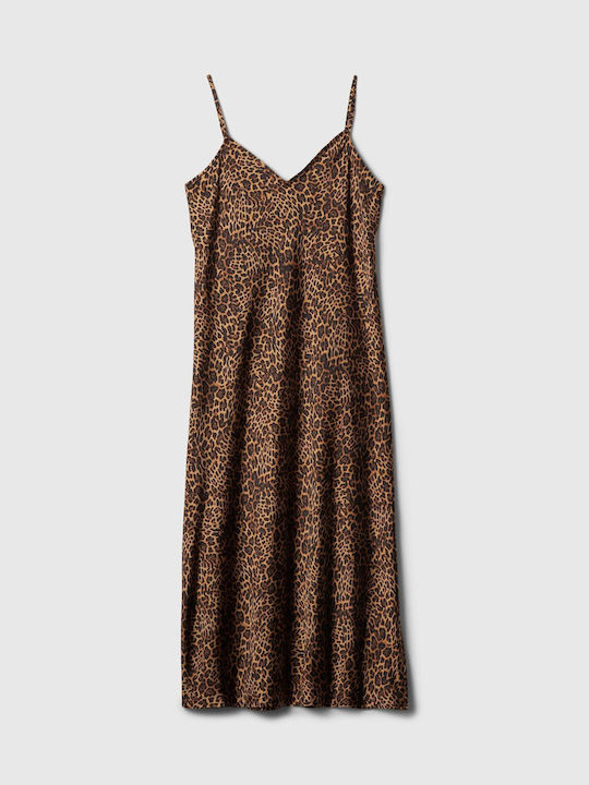 GAP Satin Dress Brown