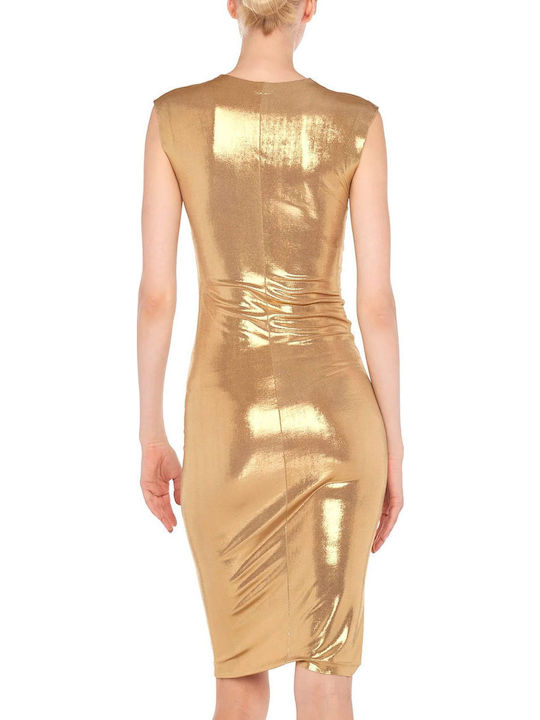 Rochie Mini De Seară Aurie