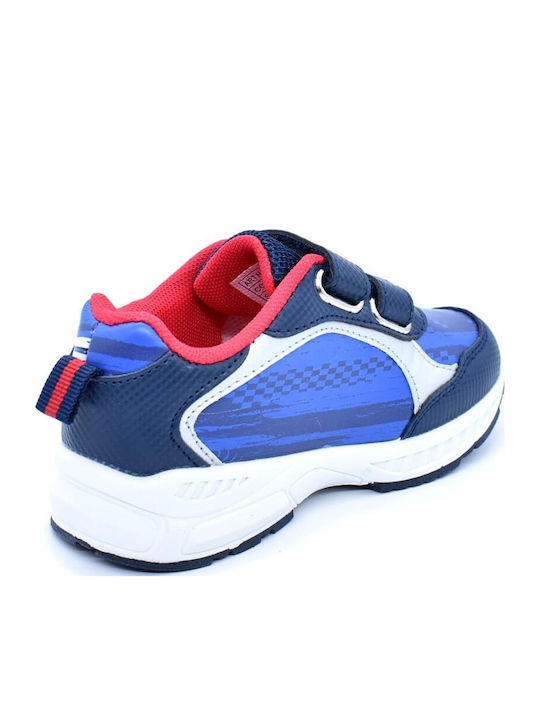 Kinder Sneakers Anatomisch mit Klettverschluss & Lichtern Blau