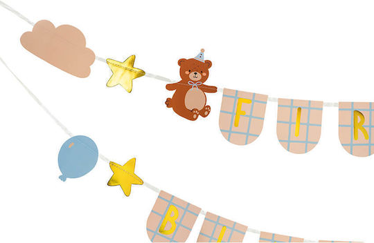 Banner "first Birthday" Teddy Bear